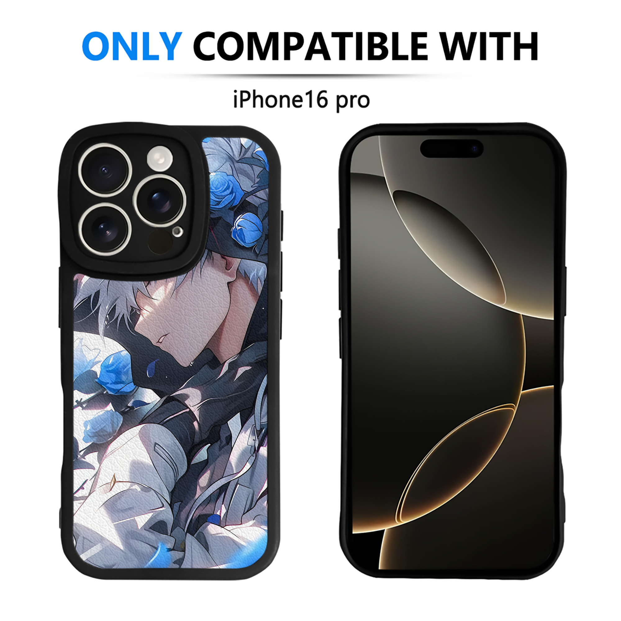 （画像用） 呪術廻戦 Jujutsu Kaisen 【iPhone 16シリーズ対応】シリコンスマホケース（レザー調） 材質：シリコン